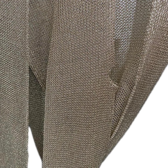 Gold Knit Swimsuit Coverup Dress - Picture 7 of 7